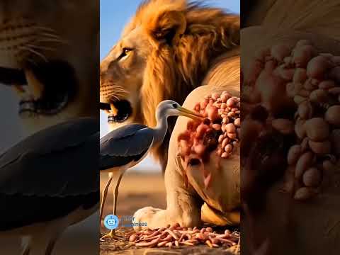 انقاذ الاسد #viralshort #شورت #شورتس #wildliferescue #youtubeshorts #animals #lion #birds #shorts #a