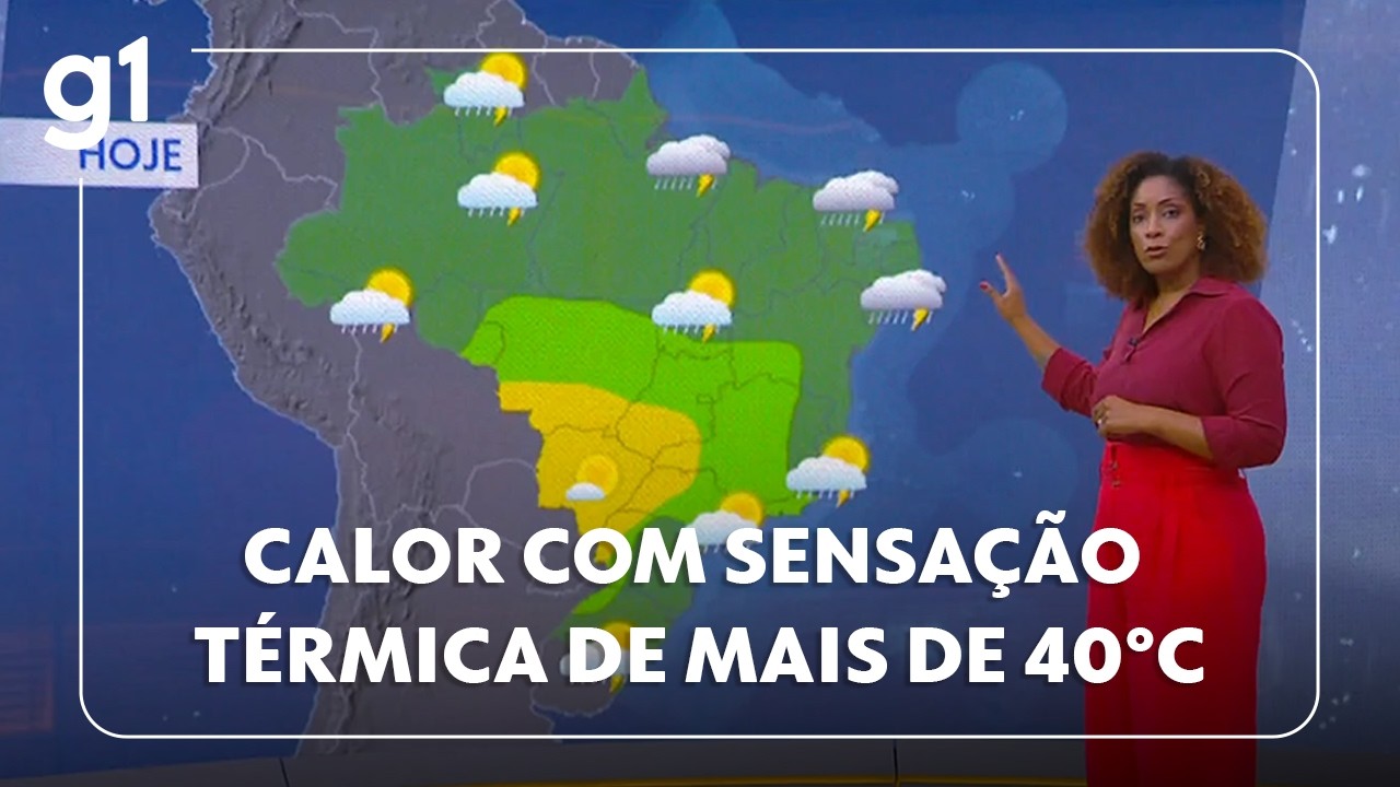 Previsão do tempo no Brasil: calor extremo e chuvas volumosas