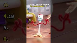 Forky being pure chaotic comedy for 1 minute straight! 🗑️🤣  #forky #woody #toystory5 #funny