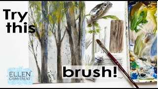 Try this watercolor  brush to create grain & other textures!