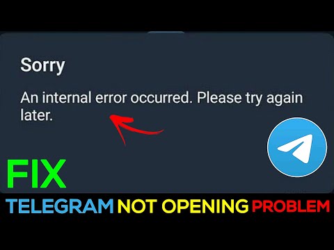 Telegram "An Internal Error Occured" Problem Solve✅ || Telegram Not Opening Problem Fix 2025