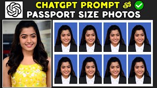 AI Magic - Easily Create Passport Size Photos with Chatgpt Prompt | AI Passport Size Photo Maker