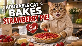 Cute Cat’s Strawberry Pie Day