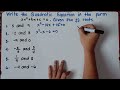 Quadratic Equations and FOIL Method