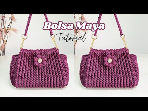 ❤️‍🔥BOLSA DE CROCHÊ LINDA, TENDÊNCIA 2025 E COM FECHO EM FLOR PUFF/ Bolsa Maya