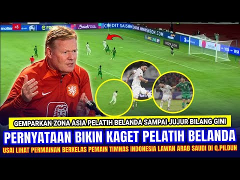 🔴 GEGERKAN ASIA DUNIA !! Pelatih Belanda di Luar Dugaan NGOMONG KELAS Gini Soal Pemain Timnas Indo