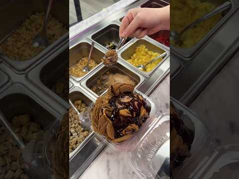 Chocolate + peanut butter 😋 #icecreamshop #dessert #modencone #customerservice