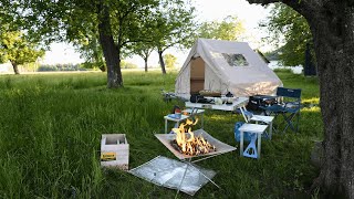 Solo Camping in the Forest | Survival, Cooking, Relaxation & ASMR