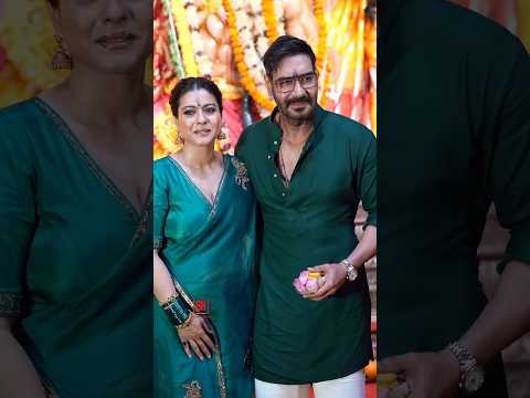 Ajay Devgan Durga Puja 🙏Kajol sad emotional4K 🥰WhatsApp video