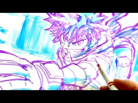 Drawing Izuku Midoriya As Fast As I Can! Anime Manga Sketch