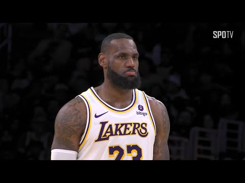 [NBA] '25P, 8R, 7A' 팀을 승리로 이끈 르브론 주요장면 (01.08)