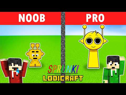 NOOB VS PRO: SPRUNKI HOUSE BUILD CHALLENGE MINECRAFT (Tagalog)