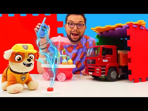 Rubble’ın Sihirli Garajı Her Şeyi Yapıyor! 🚗🚒 Dondurma Arabası Bile Var! 🍦