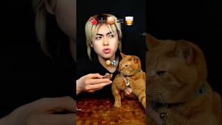 #shorts #cat #mukbang #asmr #challenge