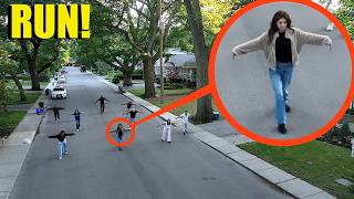 If you ever see your neighbors running like this... lock your doors & hide! (They are bad)