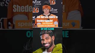 Joe Burrow reacts to Shedeurs game!