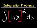 Integration by Parts: ln(x)^2