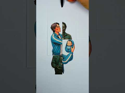 Squid Game 456 and 222 Players VS Zombies Paper Transform Craft #squidgame #trending #viral