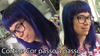 Cabelo Colorido com corte Degrade @MoisesCabeleireiros
