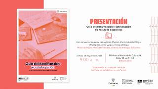 Presentación 'Guía de identificación y catalogación de recursos accesibles en bibliotecas'