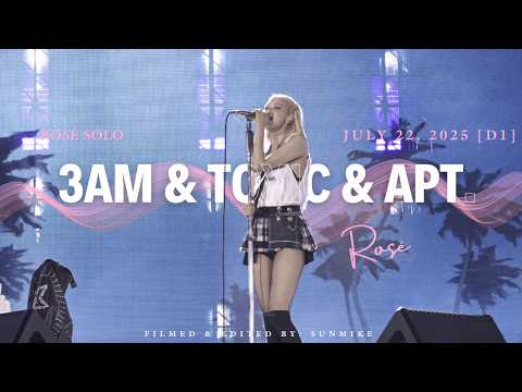 250722 [4K] BLACKPINK (블랙핑크) ROSE SOLO - '3am' & 'Toxic till the end' & 'APT' [DEADLINE TOUR 2025]