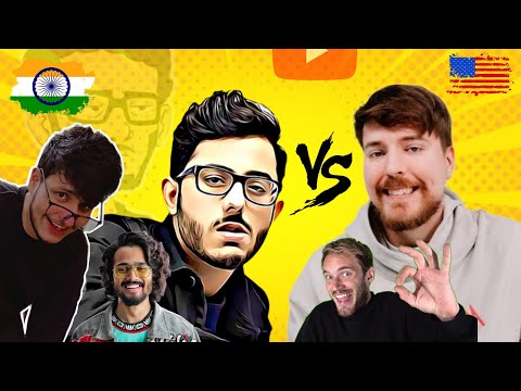 Indian youtubers VS Foreigner youtubers 🔥 || #trending#viral