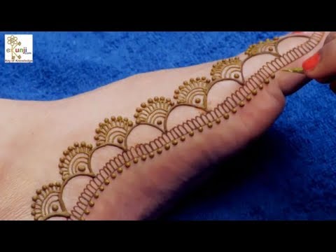पैरों के लिए बहुत सुंदर आसान मेहँदी डिजाइन Beautiful Easy Mehndi Design #199
