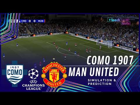 Como vs Manchester United UEFA Champions League 26/27 ✅ | Full Match Simulation/Prediction
