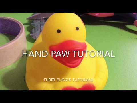 FURSUIT HAND PAW TUTORIAL