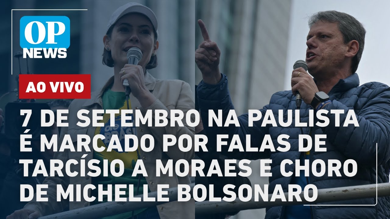 🔴AO VIVO: Tarcísio aumenta o tom contra Moraes e pede eleição com Bolsonaro | Michelle chora