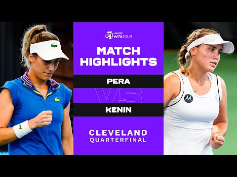 Bernarda Pera vs. Sofia Kenin | 2022 Cleveland Quarterfinals | WTA Match Highlights