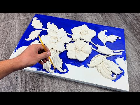 Making a botanical bas-relief from ordinary clay