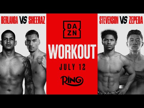 Shakur Stevenson Vs William Zepeda & Edgar Berlanga Vs Hamzah Sheeraz | Workout *Live*