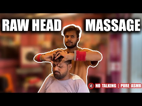 “Raw Head Massage ASMR in Indian Street | Feel the Tingles!”#asmr #pranaybarber