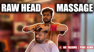 “Raw Head Massage ASMR in Indian Street | Feel the Tingles!”#asmr #pranaybarber