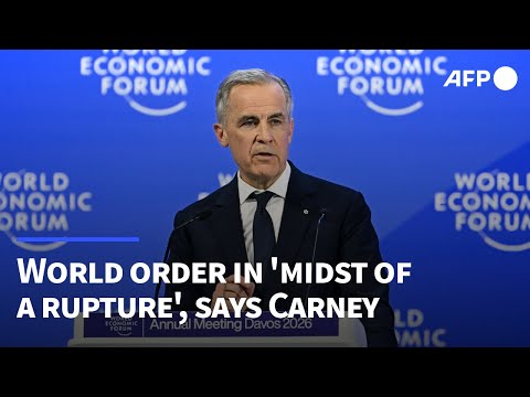 IN FULL: World order in 'midst of a rupture,' Canada PM Carney tells Davos | AFP