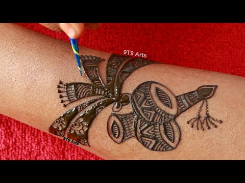 Designer Full Hand Mehndi for Hands||How to Draw Dhol Shehnai Mehndi Designs||Easy Back Hand Mehndi