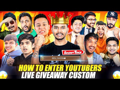 HOW TO ENTER YOUTUBER'S GIVEAWAY CUSTOM 🤯 *Secret Trick* QNA 2025