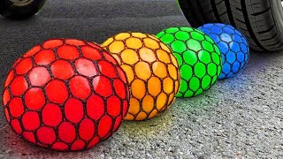 Crushing Experiments! Car vs Crunchy & Soft Things! Toys, Slime, Balloons, Coca-Cola, Fanta, Mtn Dew