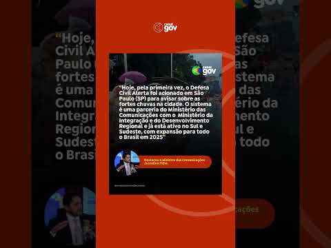 CHUVAS EM SÃO PAULO: CELULARES RECEBERAM ALERTA DA DEFESA CIVIL #chuvas #noticias