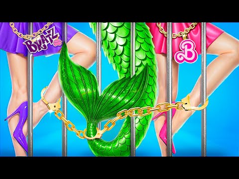 Hoe Word Je Een Zeemeermin in de Gevangenis! 🧜‍♀️ Extreme Make-over Van Nerdpop Naar Populair!