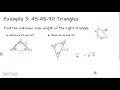 Special Right Triangles and Their Properties