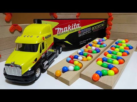 Marble Run Race ☆ HABA Slope & Retro  Truck, Garbage Truck Long Version #53