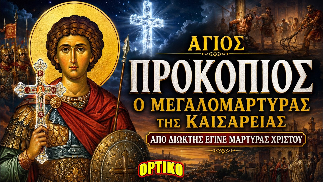 Ο Μεγαλομάρτυς Προκόπιος και η μητέρα του Θεοδοσία