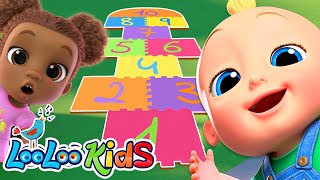 Hopscotch Counting Song – Jump, Play & Learn Numbers! - Kids Songs & Nursery Rhymes - LooLoo Kids