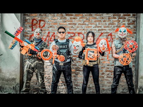 LTT Films : Mission Impossible Silver Flash Nerf Guns Fight Crime Tiger Mask Boss Showdown