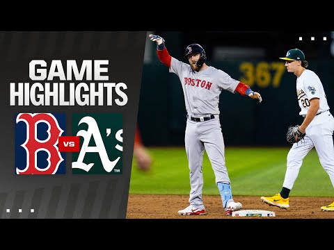 Red Sox vs. A's Game Highlights (4/1/24) | MLB Highlights video clip