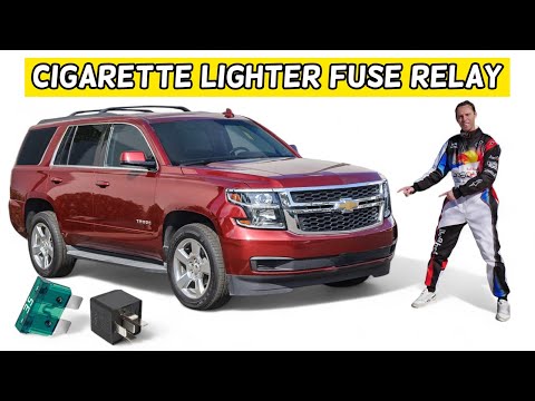 CHEVROLET TAHOE SUBURBAN CIGARETTE LIGHTER FUSE RELAY LOCATION REPLACEMENT 2015 2016 2017 2018 2019