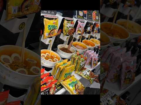 불닭볶음면이 낼 수 있는 최대치의 맛? 무인라면 편의점의 최종진화!! 미쳤다는 말밖에 안나오는 까르보불닭 레시피 Korean Automated Ramen Store #shorts