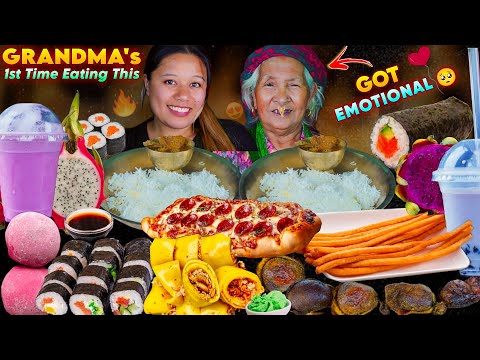 👵 Grandma Eats Modern Food for the First Time in Her Life 🥹💖 Emotional Moment